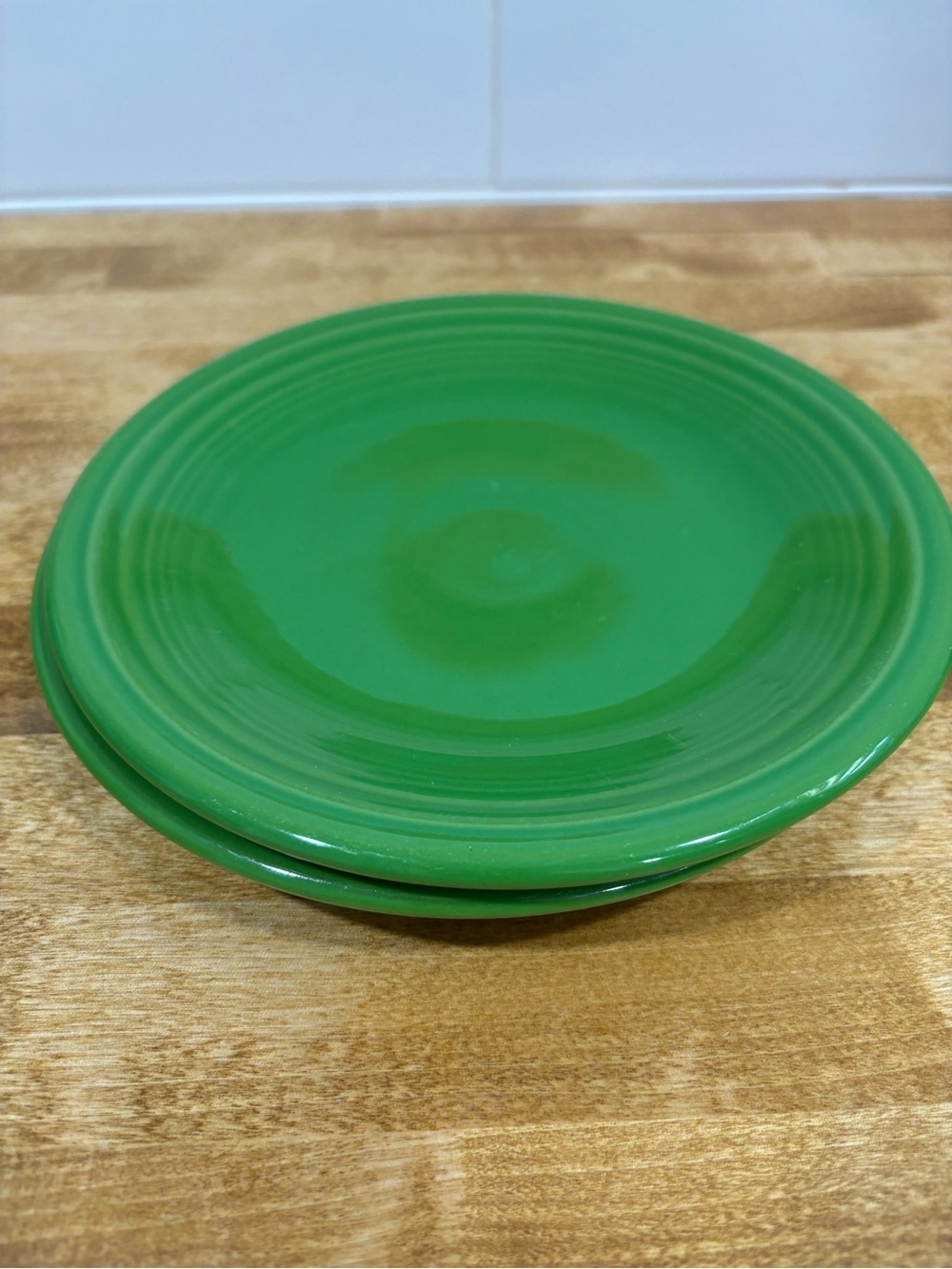 Fiestaware Green Glazed Ceramic Dinner Plate
